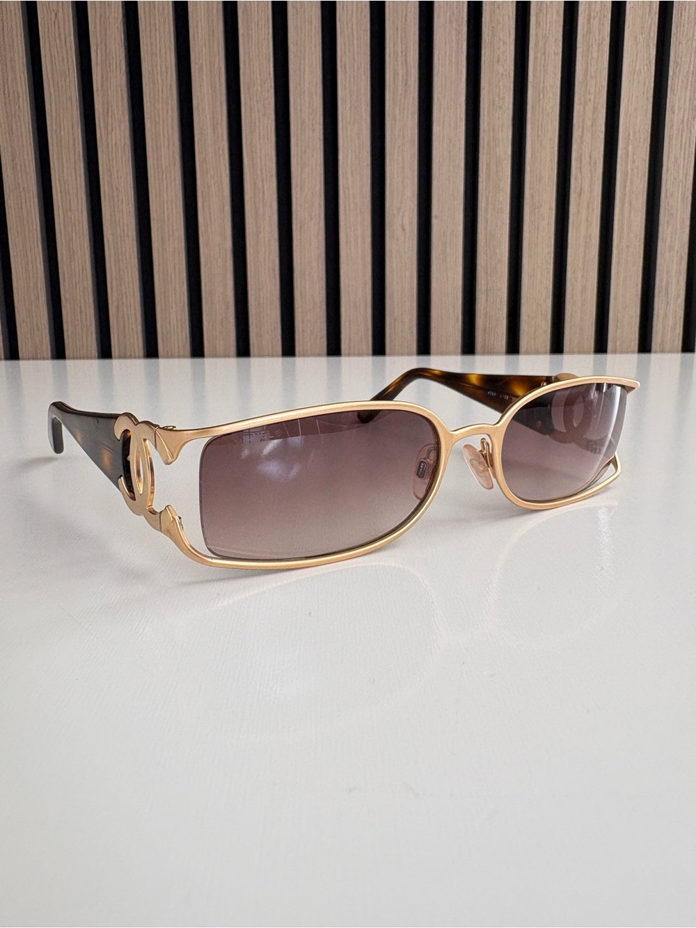 Auth VTG CHANEL Sunglasses 4024